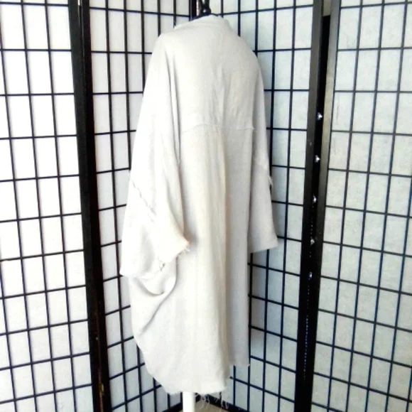 Funky linen dress. size It48.  Made in Italy. - Picture 4 of 6